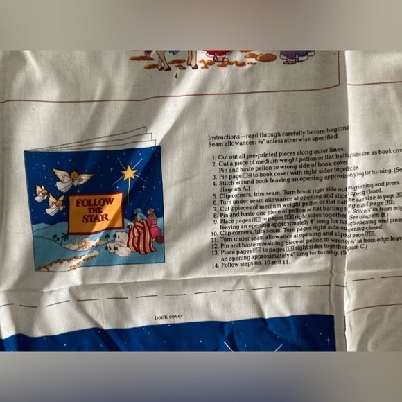 Cranston print fabrics Follow the Star book project 43” x 35” - Picture 4 of 10